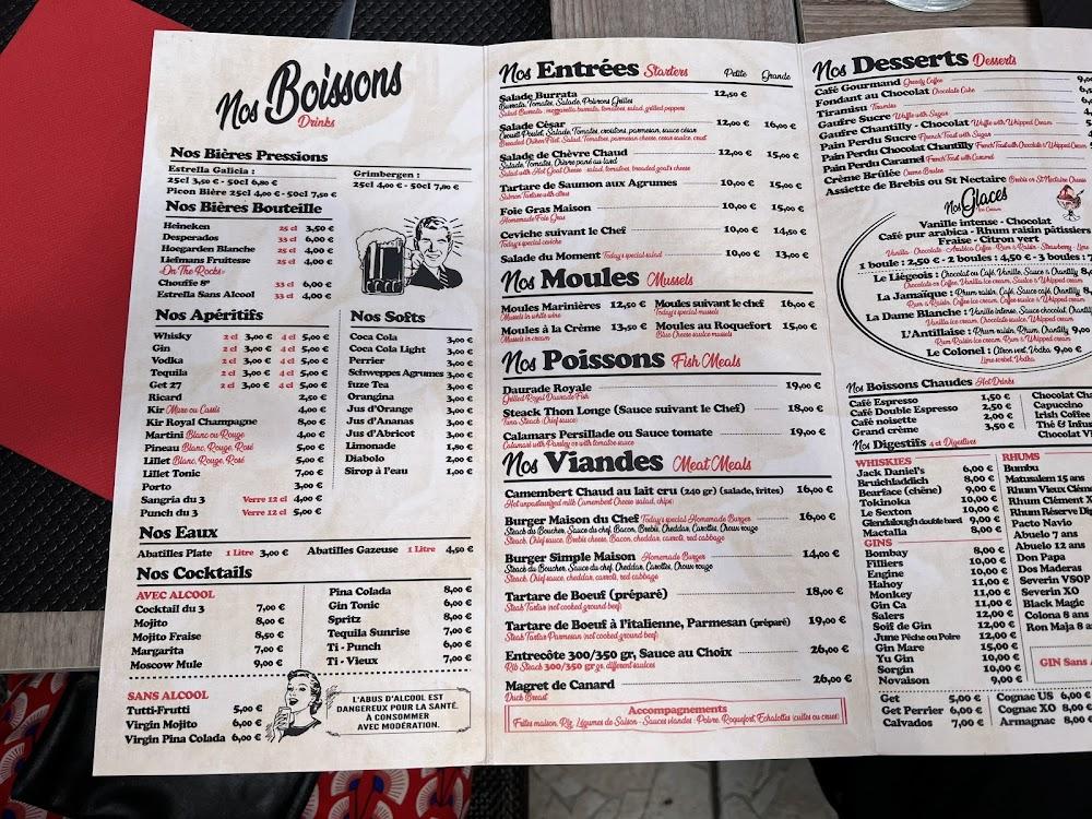 Restaurant Le 3 - Menu Image 1